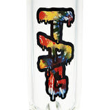 TAG 16” Double Honeycomb Perc Straight Tube Bong