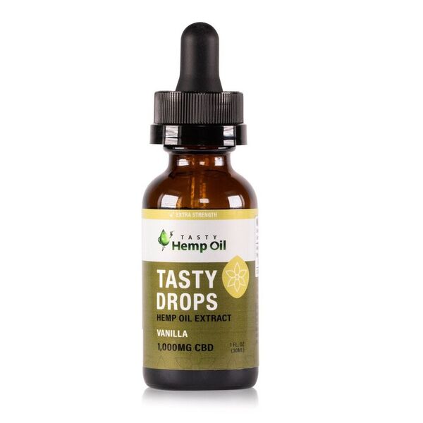 Tasty Drops Hemp Oil Tincture (1oz, 1,000mg CBD) 💦 