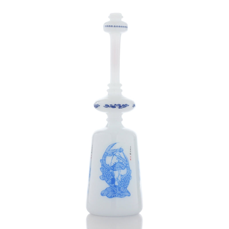 The China Glass "Sui" Dynasty Vase - 11.5” Beaker Bong 