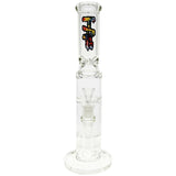 TAG 16” Double Honeycomb Perc Straight Tube Bong