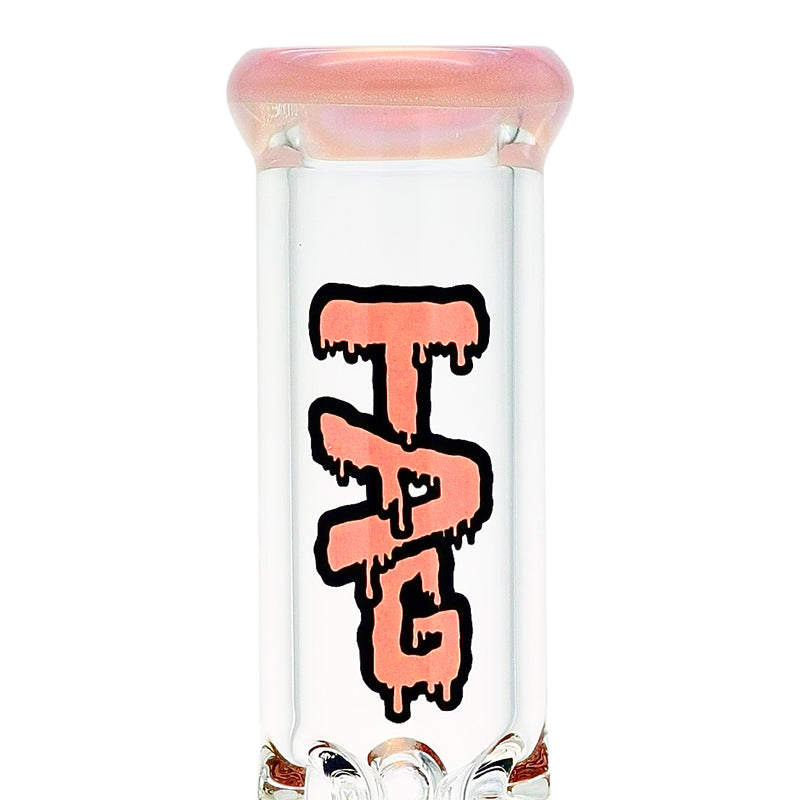 TAG 16” Double Honeycomb Perc Straight Tube Bong