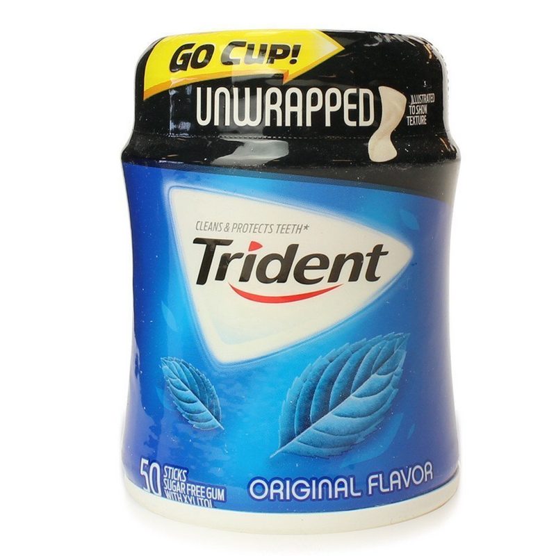 Trident Original Gum Go Cup Stash Can 