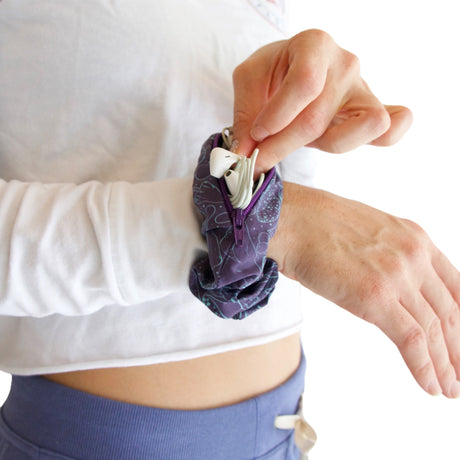Blue Fiesta “Trippy Shrooms” Stash Pocket Scrunchie