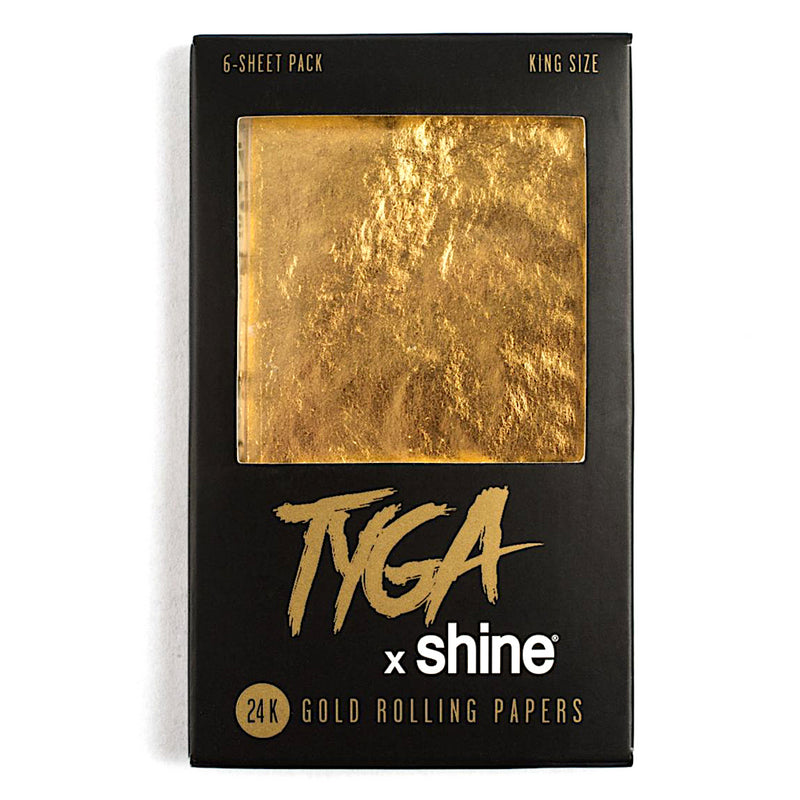 Tyga x Shine® King Size 24k Gold Rolling Papers 