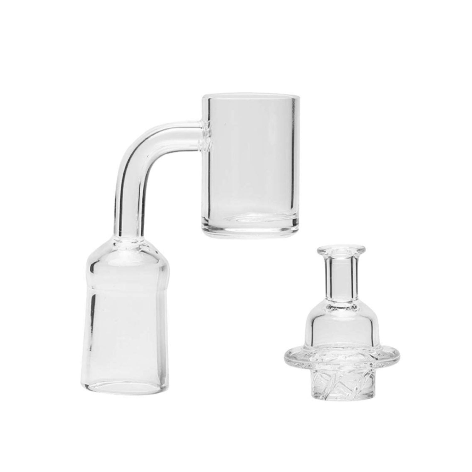 XL Flat Top Quartz Banger Nail w. UV Terp Pearls 