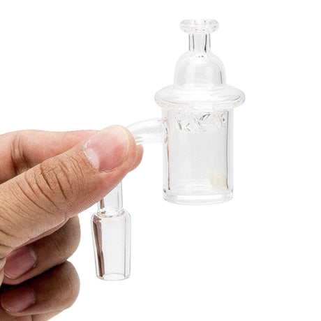 XL Flat Top Quartz Banger Nail w. UV Terp Pearls 