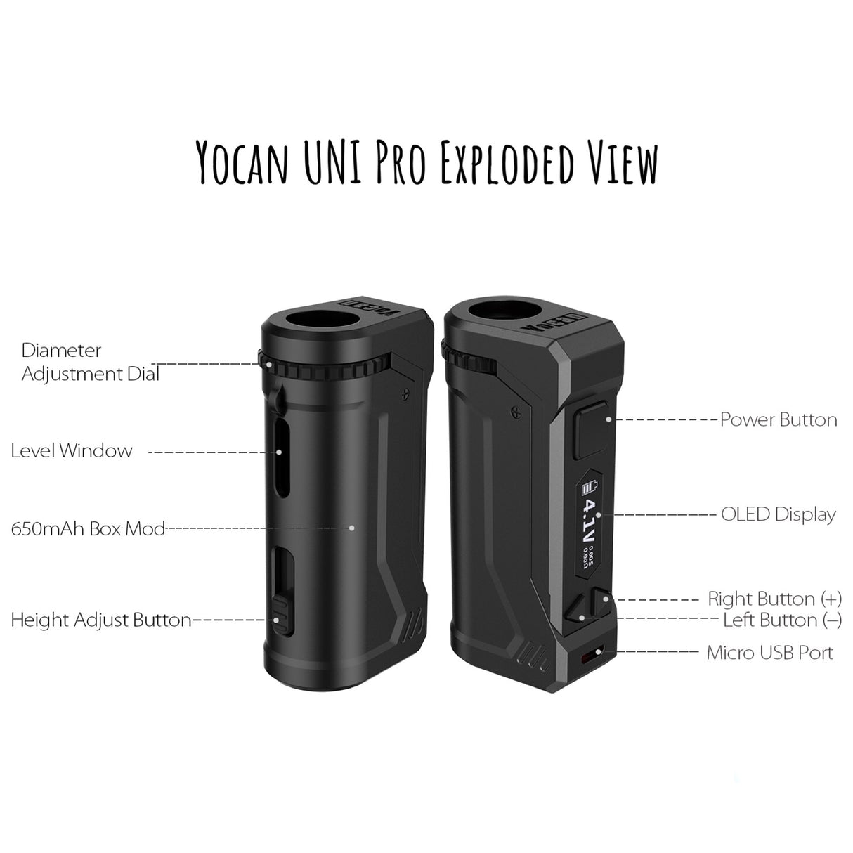 Yocan UNI Pro - Universal Cartridge Vaporizer 🔋