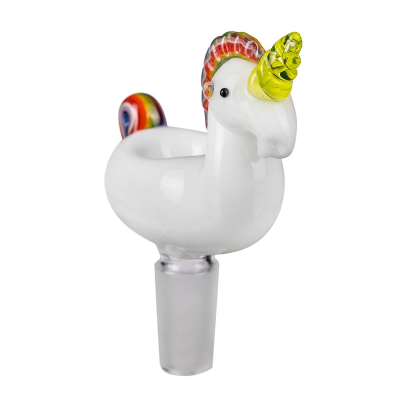 Empire Glassworks UV Rainbow Unicorn Bowl Piece 🌈
