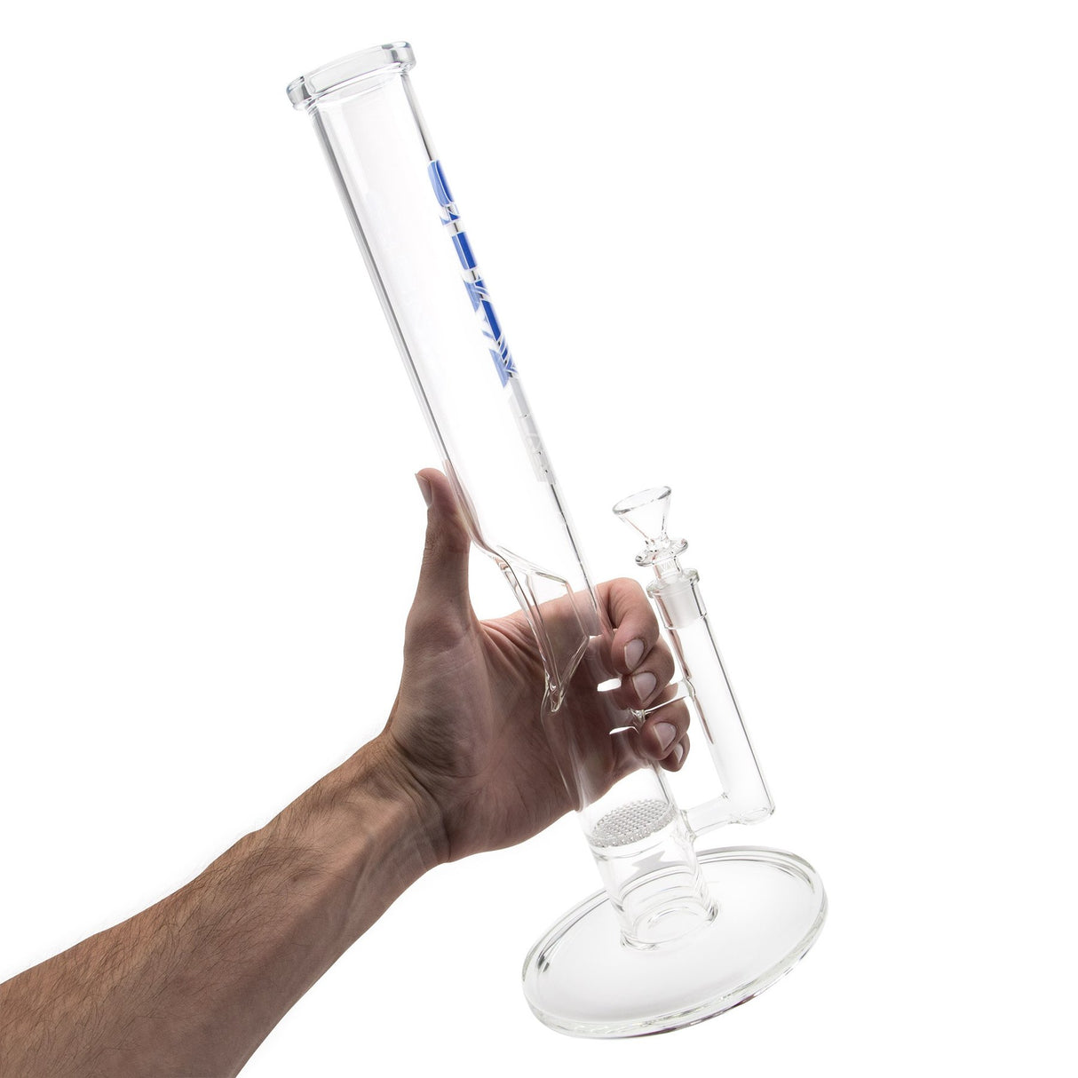 Grav® 16” Straight Tube Honeycomb Perc Water Pipe 