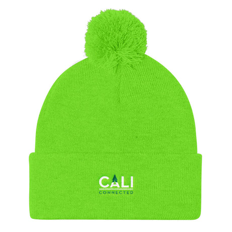 CaliConnected Pom Pom Knit Cap 