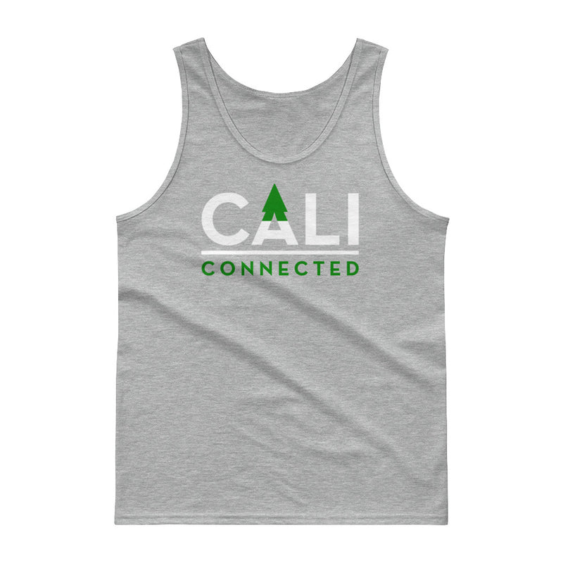 CaliConnected Men's Gray & White Tank Top 