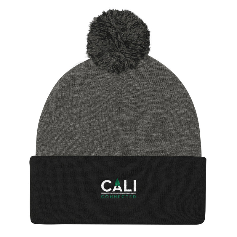 CaliConnected Pom Pom Knit Cap 