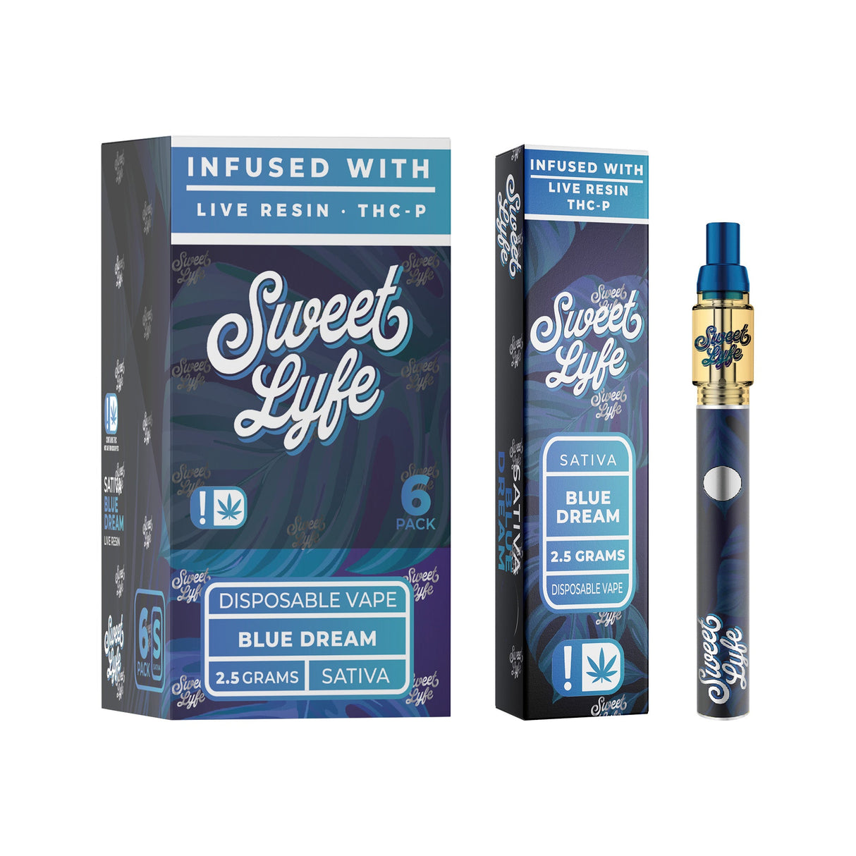Sweet Lyfe Live Resin Delta 8 + THC-P Vape Pen