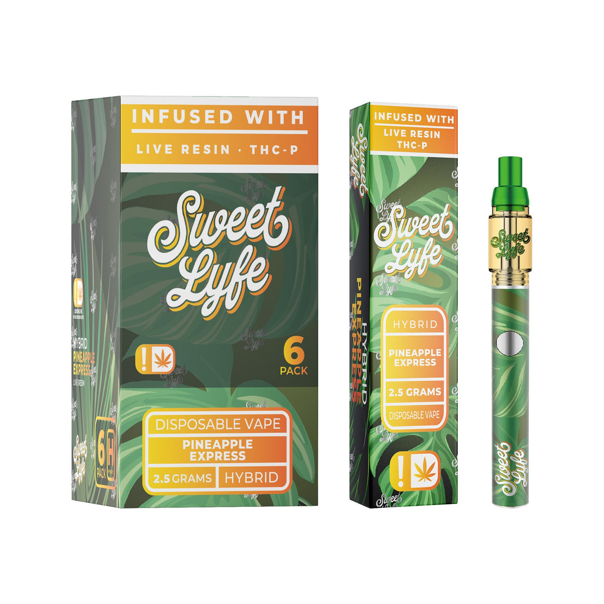 Sweet Lyfe Live Resin Delta 8 + THC-P Vape Pen