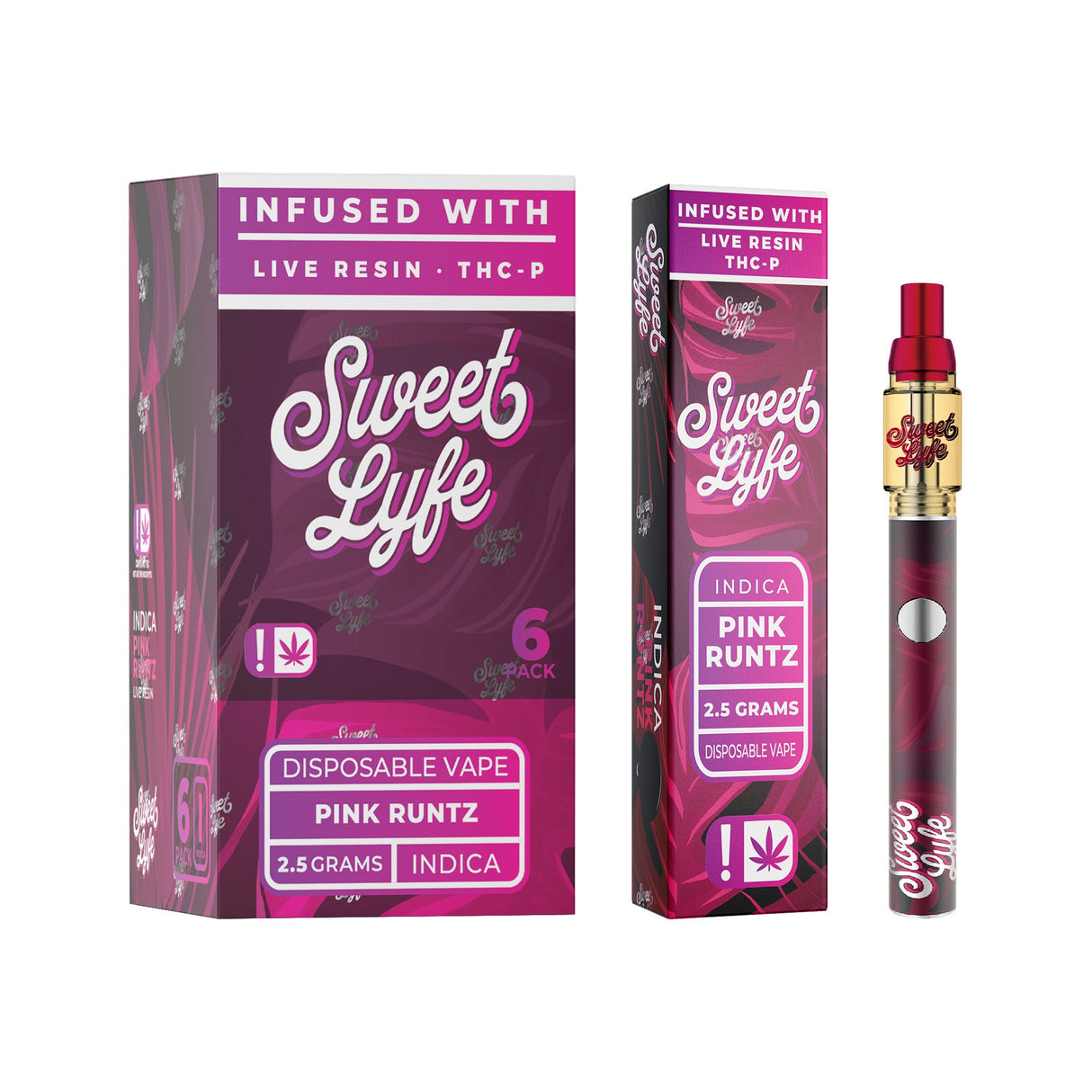 Sweet Lyfe Live Resin Delta 8 + THC-P Vape Pen