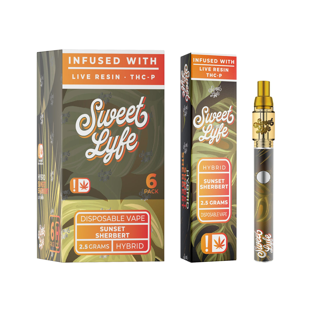 Sweet Lyfe Live Resin Delta 8 + THC-P Vape Pen