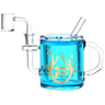 Pulsar Coffee Cup Glycerin Dab Rig Blue