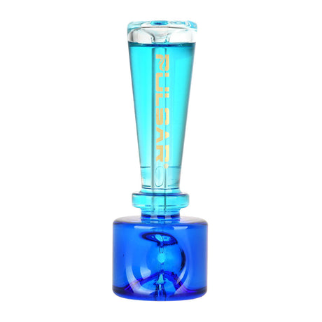 Pulsar Stacked Geometric Glycerin Hand Pipe Blue